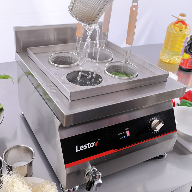 Four Holes Stainless Steel Tabletop Induction Pasta Cooker
