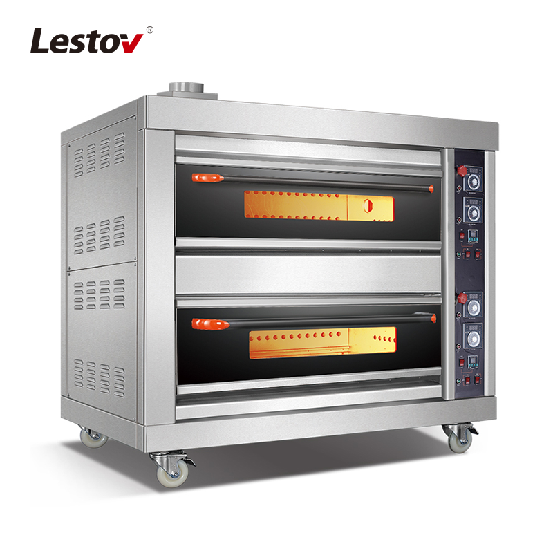 Customized Commercial Bread Pizza Food Baking Oven, Gas Deck Oven supplier-Lestov 